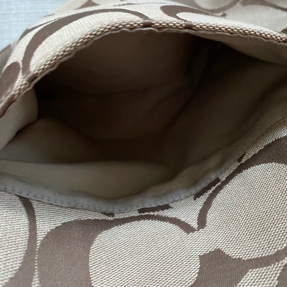 Coach Signature Stripe Pocket Tote In Orange Spice - Picture 9 of 16